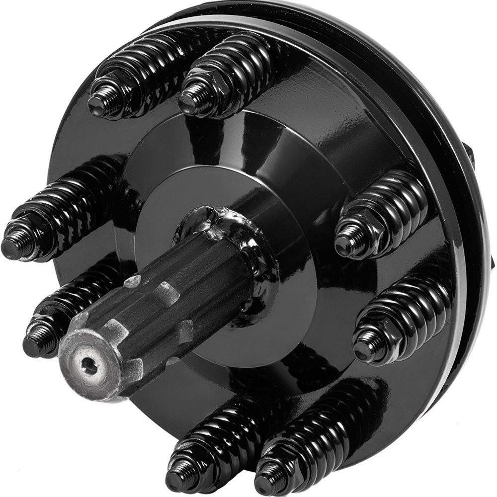 Embrague deslizante VEVOR, embrague deslizante de toma de fuerza de 1 3/8", embrague deslizante de toma de fuerza de 6 extremos estriados, embrague deslizante de tractor de acero carburado, embrague deslizante de cortador giratorio ajustable, embrague deslizante negro de toma de fuerza estriado para eje de toma de fuerza