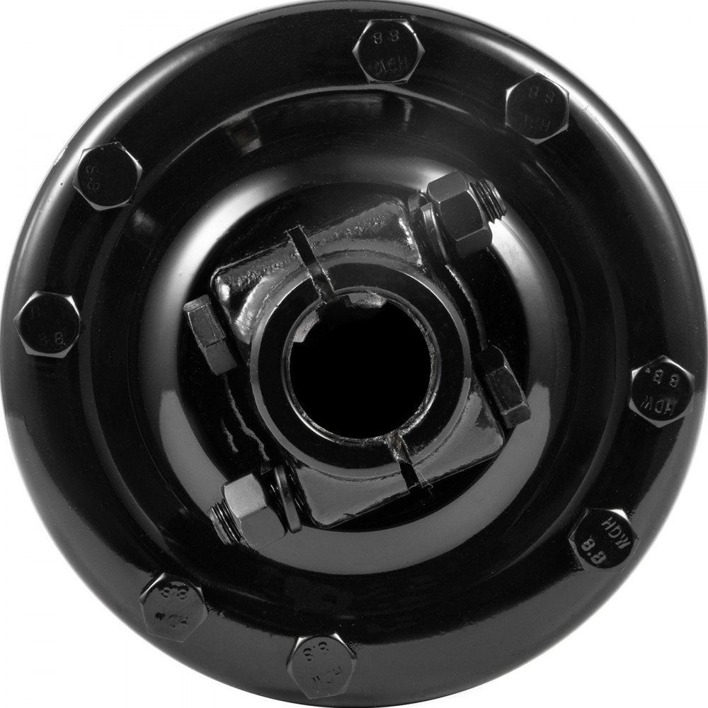 Embrague deslizante VEVOR, embrague deslizante de toma de fuerza de 1 3/8", embrague deslizante de toma de fuerza de 6 extremos estriados, embrague deslizante de tractor de acero carburado, embrague deslizante de cortador giratorio ajustable, embrague deslizante negro de toma de fuerza estriado para eje de toma de fuerza