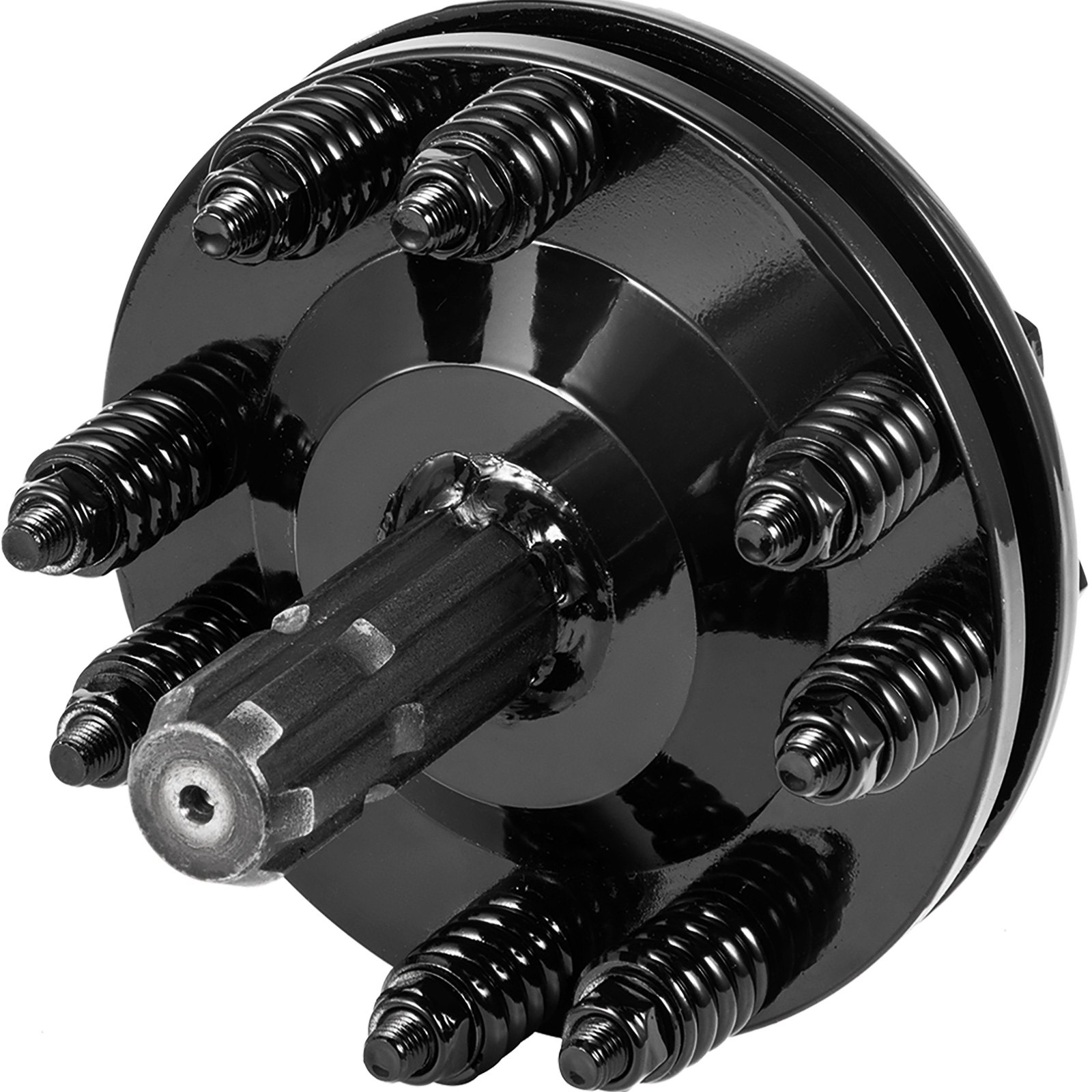 Embrague deslizante VEVOR, embrague deslizante de toma de fuerza de 1 3/8", embrague deslizante de toma de fuerza de 6 extremos estriados, embrague deslizante de tractor de acero carburado, embrague deslizante de cortador giratorio ajustable, embrague deslizante negro de toma de fuerza estriado para eje de toma de fuerza