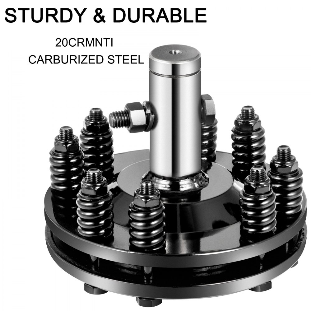 Embrague deslizante VEVOR, Embrague deslizante de toma de fuerza de 1 3/8", Embrague deslizante de toma de fuerza con extremos redondos lisos, Embrague deslizante de tractor de acero carburado, Embrague deslizante de cortador giratorio ajustable, Embrague deslizante de cepillo negro para eje de toma de fuerza