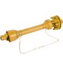 Eje de TDF VEVOR, eje de transmisión de TDF de 1-3/8", eje de transmisión de TDF de 6 estrías en ambos extremos, eje de TDF para tractor serie 4, eje de TDF para desbrozadora de 31,5" a 41", eje de TDF amarillo con embrague deslizante para desbrozadora/corte