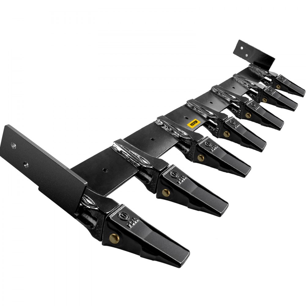 VEVOR Barra de Dientes del Cucharón, Barra de Dientes Espaciadora para Cucharón Cargador 23 TF El Cucharón con Dientes Atornillados, Permite la Penetración de Suelo Compactado y Otros Materiales