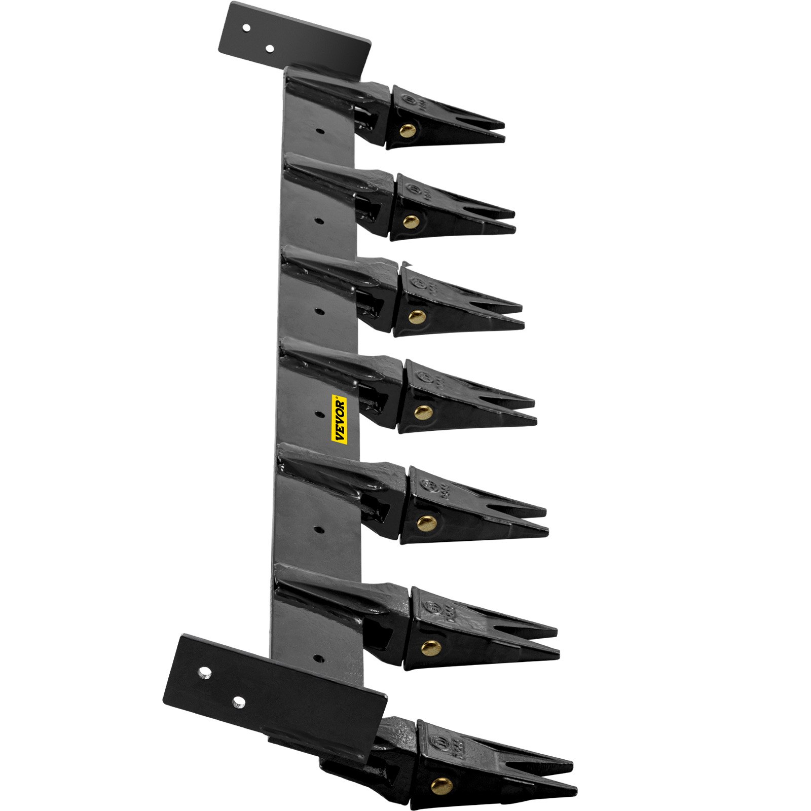 VEVOR Barra de Dientes del Cucharón, Barra de Dientes Espaciadora para Cucharón Cargador 23 TF El Cucharón con Dientes Atornillados, Permite la Penetración de Suelo Compactado y Otros Materiales