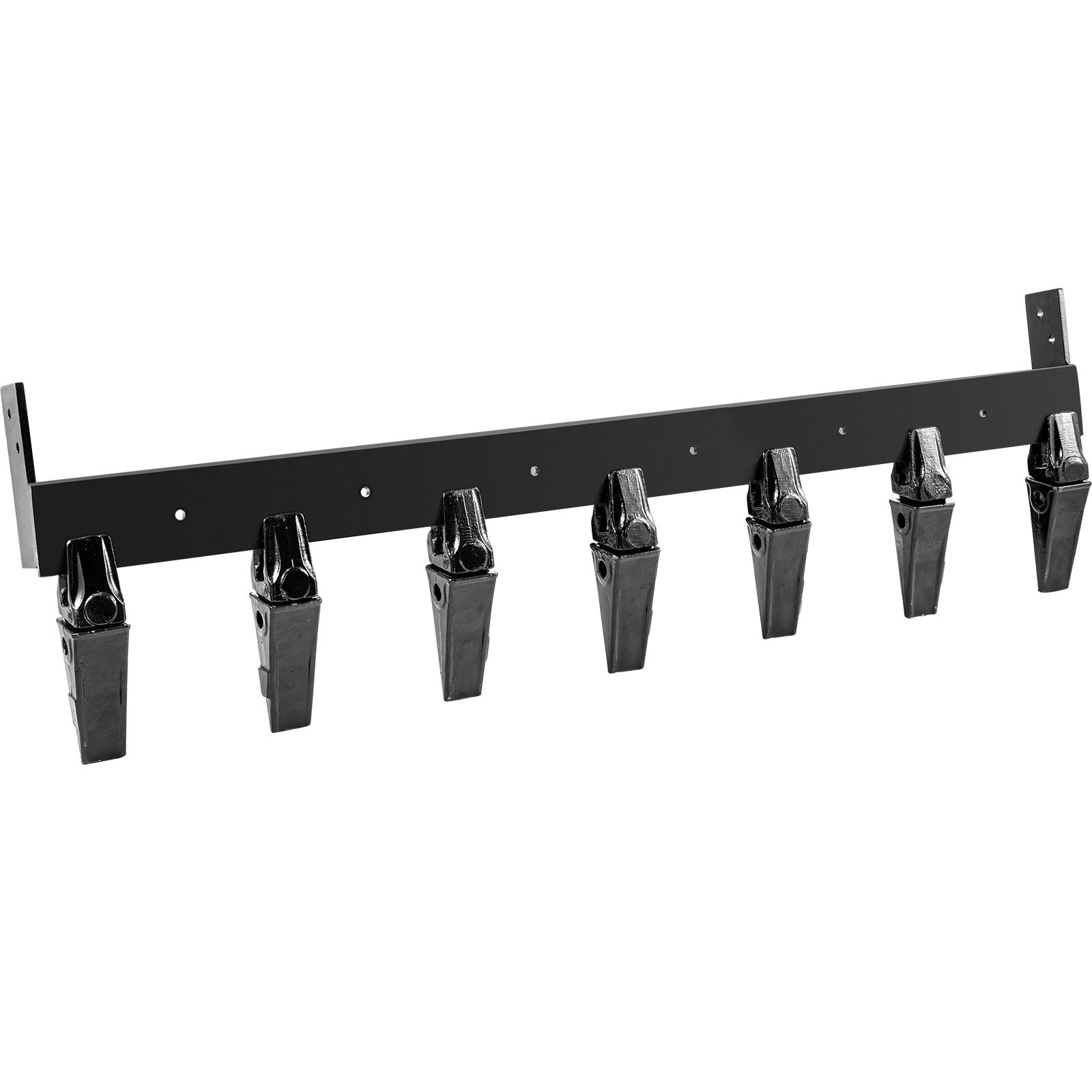 VEVOR Barra de Dientes del Cucharón, Barra de Dientes Espaciadora para Cucharón Cargador 23 TF El Cucharón con Dientes Atornillados, Permite la Penetración de Suelo Compactado y Otros Materiales