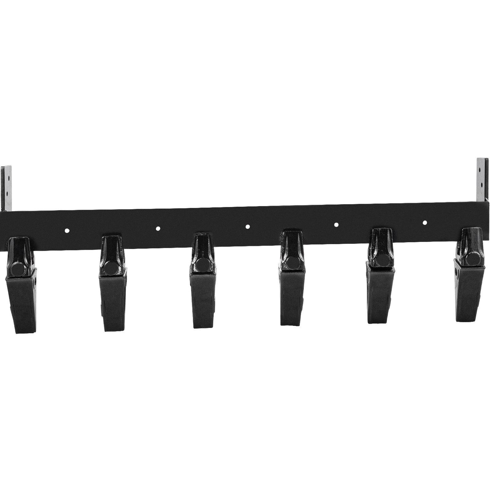 Barra de dientes de cubo VEVOR de metal negro con seis dientes reemplazables