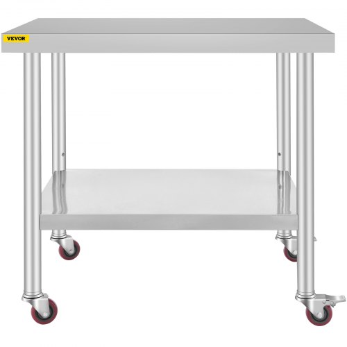 VEVOR Mesa de Trabajo Cocina 76X91cm Anti Salpique Preparación de Alimentos