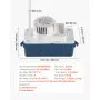 Bomba de condensado VEVOR, 1/33 HP, 100 GPH, elevación de 22 pies, 115 V. Bomba automática de eliminación de condensado con interruptor de seguridad y tubería de 20 pies, para aire acondicionado, deshumidificador, HVAC, horno y drenaje de agua de máquina de hielo.