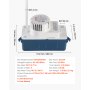 Bomba de condensado VEVOR, 1/33 HP, 100 GPH, elevación de 22 pies, 115 V. Bomba automática de eliminación de condensado con interruptor de seguridad y tubería de 20 pies, para aire acondicionado, deshumidificador, HVAC, horno y drenaje de agua de máquina de hielo.