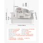 Bomba de condensado VEVOR, 1/12 HP, 90 GPH, elevación de 20 pies, bomba automática de eliminación de condensado de CA de 115 V con interruptor de seguridad, tubería de 20 pies, para aire acondicionado, deshumidificador, HVAC, horno, drenaje de agua de máquina de hielo.