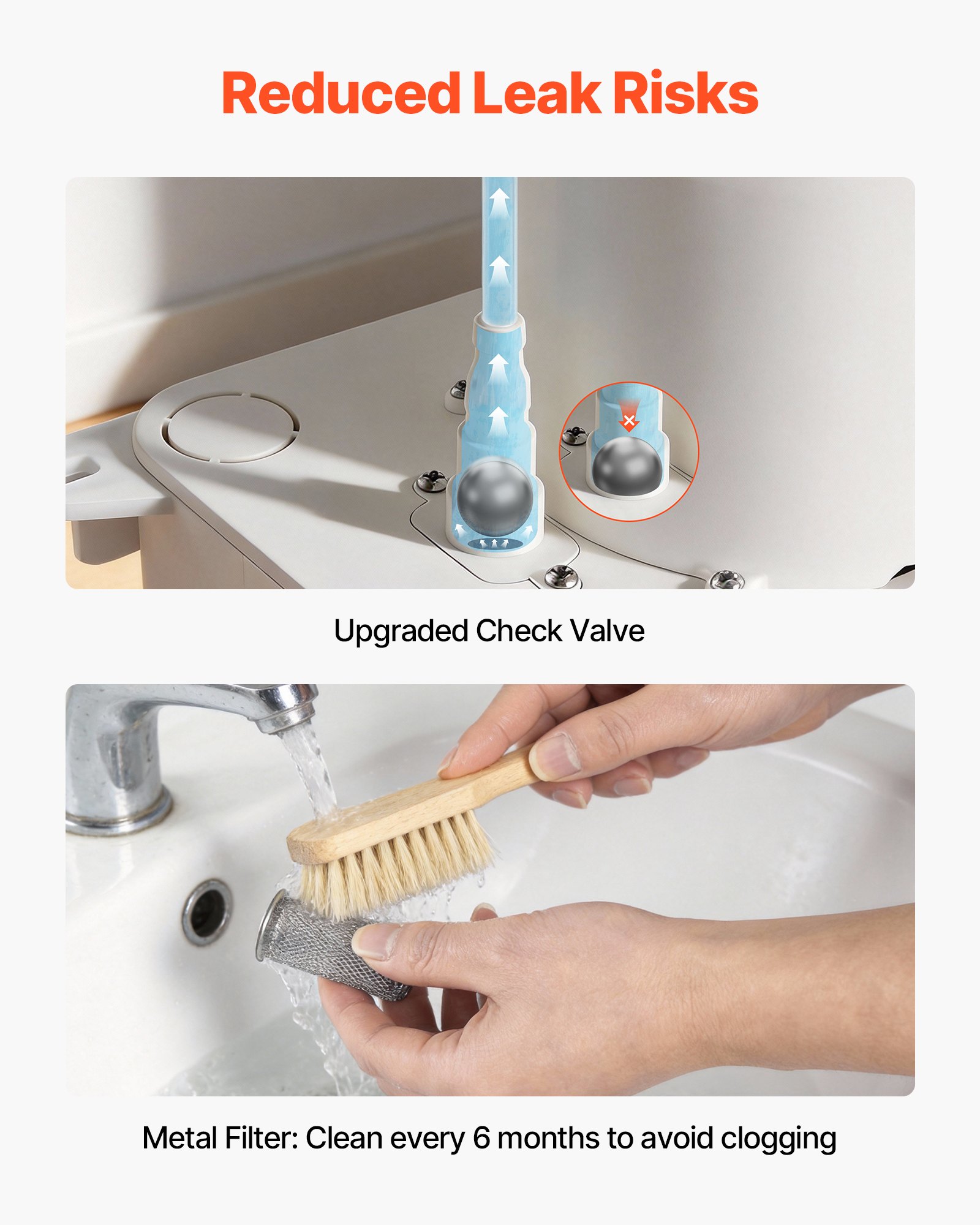 Bomba de condensado VEVOR, 1/12 HP, 90 GPH, elevación de 20 pies, bomba automática de eliminación de condensado de CA de 115 V con interruptor de seguridad, tubería de 20 pies, para aire acondicionado, deshumidificador, HVAC, horno, drenaje de agua de máquina de hielo.