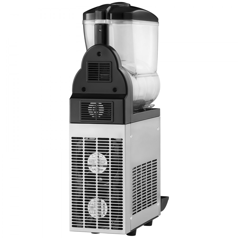 VEVOR - Máquina comercial para hacer granizados con un solo tanque de 15 l, de acero inoxidable, para 60 tazas de batidos de margarita, ideal para fiestas en casa, restaurantes, cafeterías y bares.