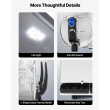 Máquina comercial para hacer granizados, tanque de 15 L x 2, para hacer margaritas, batidos y bebidas congeladas