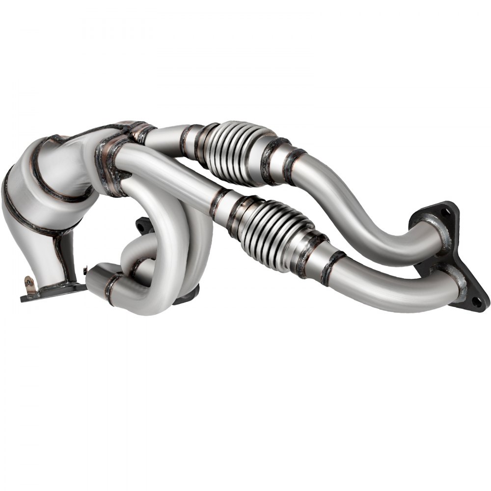 Convertidor catalítico VEVOR de acero inoxidable para Subaru con juntas flexibles y costuras soldadas.