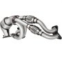 Convertidor catalítico VEVOR de acero inoxidable para Subaru con juntas flexibles y costuras soldadas.