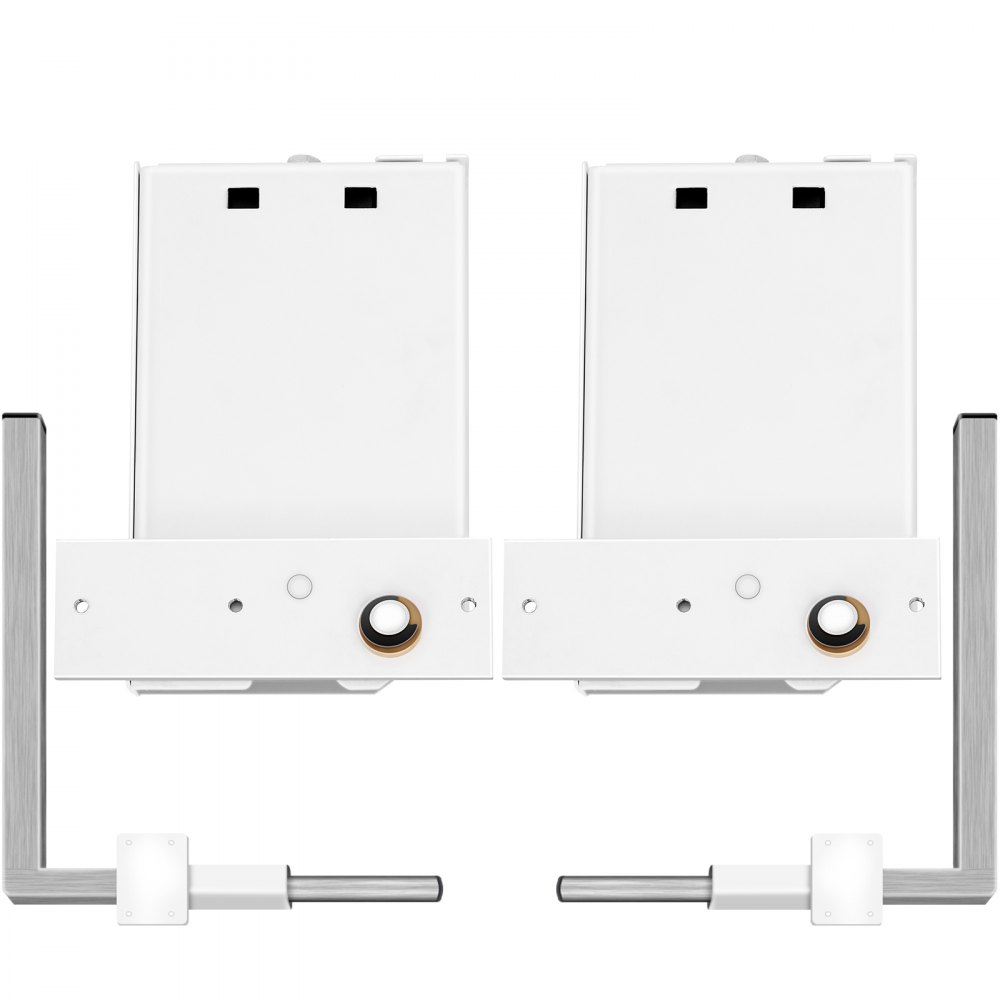 Kit de cama plegable VEVOR con soportes de metal blanco y piezas de hardware ajustables.