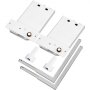Componentes del kit de cama plegable VEVOR con soportes blancos y soportes de metal resistentes.