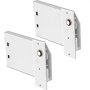 Dos piezas de hardware blancas del kit de cama plegable VEVOR.