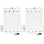 Componentes del kit de cama plegable VEVOR blanco con orificios pretaladrados para una fácil instalación