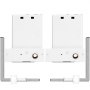 Kit de cama plegable VEVOR con soportes de metal blanco y piezas de hardware ajustables.