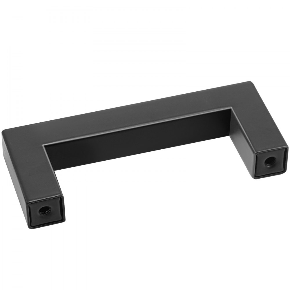 VEVOR Paquete de 10 tiradores de gabinete, 3 pulgadas/76 mm de centro a centro, cajón de gabinete de cocina cuadrado delgado, manijas de puerta de armario de cocina modernas de acero inoxidable para cocina, baño, barra, herrajes, negro mate