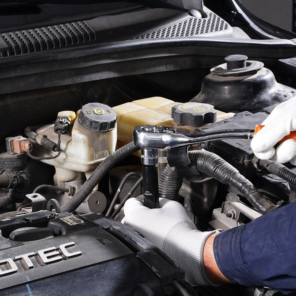 VEVOR Juego de dados de impacto de 3/8 pulgadas, 26 piezas de dados de impacto, dado profundo/estándar, dados de 6 puntos, construcción resistente, juego de dados Cr-V de impacto métrico de 7 mm a 19 mm, con una jaula de almacenamiento