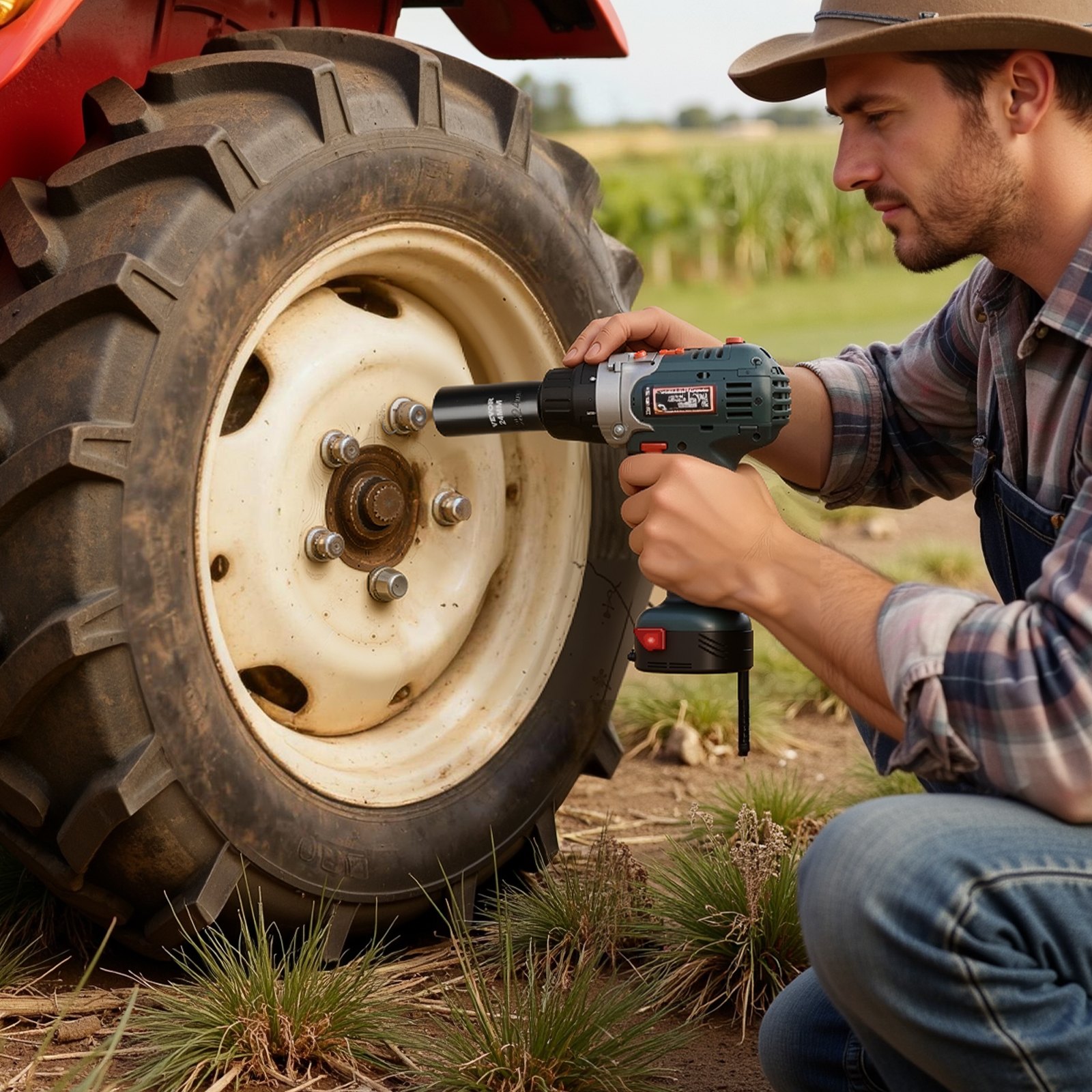 Juego de vasos de impacto VEVOR de 3/8", 50 piezas, vasos de impacto de 6 puntas, profundos y superficiales, tamaños SAE (5/16" a 3/4") y métricos (8 a 22 mm) con barras de extensión de 3" y 6", acero Cr-V, estuche de transporte