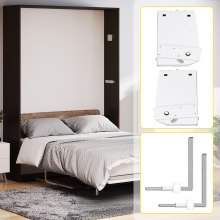 VEVOR Murphy - Mecanismo de resortes de pared para montaje de alta resistencia, kit de bricolaje para cama King Queen (vertical), color blanco
