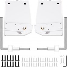 VEVOR Murphy - Mecanismo de resortes de pared para montaje de alta resistencia, kit de bricolaje para cama King Queen (vertical), color blanco