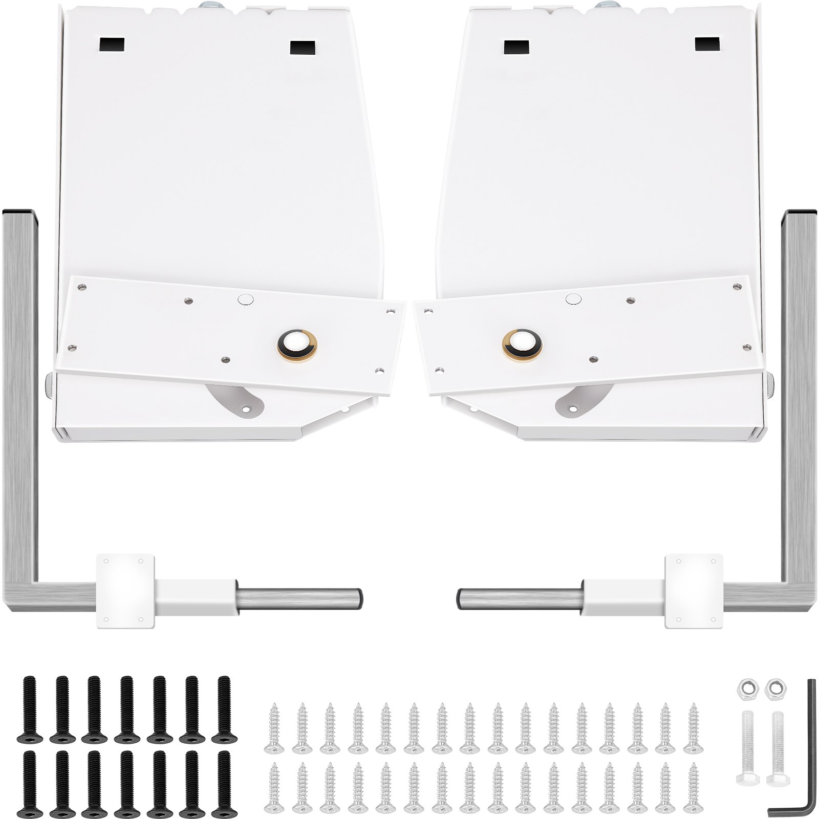 VEVOR - Mecanismo de resortes de pared Murphy para montaje en pared, kit de hardware de soporte resistente para cama King y Queen (vertical), color blanco