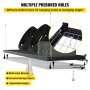 VEVOR - Estantería de pared para garaje de 2 x 8 pies, estantería de acero montada en la pared, estante de almacenamiento superior para garaje, estantes flotantes con capacidad de peso de 220 libras, estante de pared de acero resistente para garaje, color negro