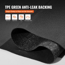 VEVOR Tapete impermeable para piso de garaje para debajo del auto, tapete de contención resistente de tamaño compacto de 4.9'x6' con agarre fuerte, protege el piso del garaje del agua, barro y aceite, para garajes, invernaderos, entrada