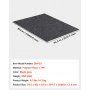 VEVOR - Alfombrilla de garaje impermeable para debajo del coche, antideslizante, tamaño compacto, resistente, 2 x 2,6 m, protege el suelo del garaje del agua, el barro y el aceite. Ideal para garajes, invernaderos y entradas.