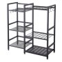 VEVOR Organizador de Herramientas de Jardín Estante con Patas Ajustables, con Aberturas de 5,1 x 5,1 cm, Base Perforada y Kit de Herrajes de Montaje para Garajes, Cobertizos, Patios e Invernaderos