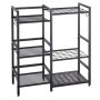 VEVOR Organizador de Herramientas de Jardín Estante con Patas Ajustables, con Aberturas de 5,1 x 5,1 cm, Base Perforada y Kit de Herrajes de Montaje para Garajes, Cobertizos, Patios e Invernaderos