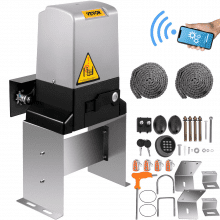VEVOR Abridor de puerta corredera 3300 LBS Puerta corredera automática, Motor de apertura de puerta con 2 controles remotos, Puerta enrollable de entrada de distancia remota de 230 pies, Abridor automático de puerta corredera para puerta corredera