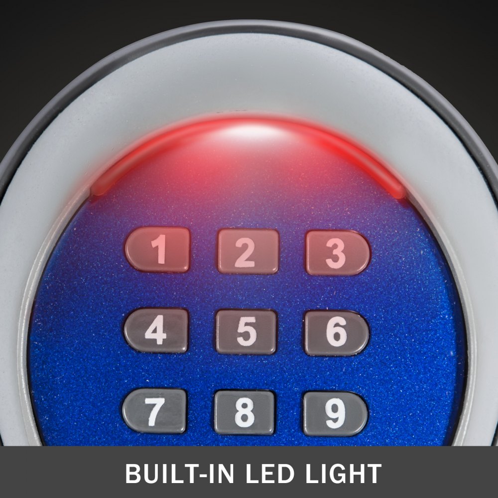 Teclado inalámbrico VEVOR con luz LED incorporada para un acceso seguro.