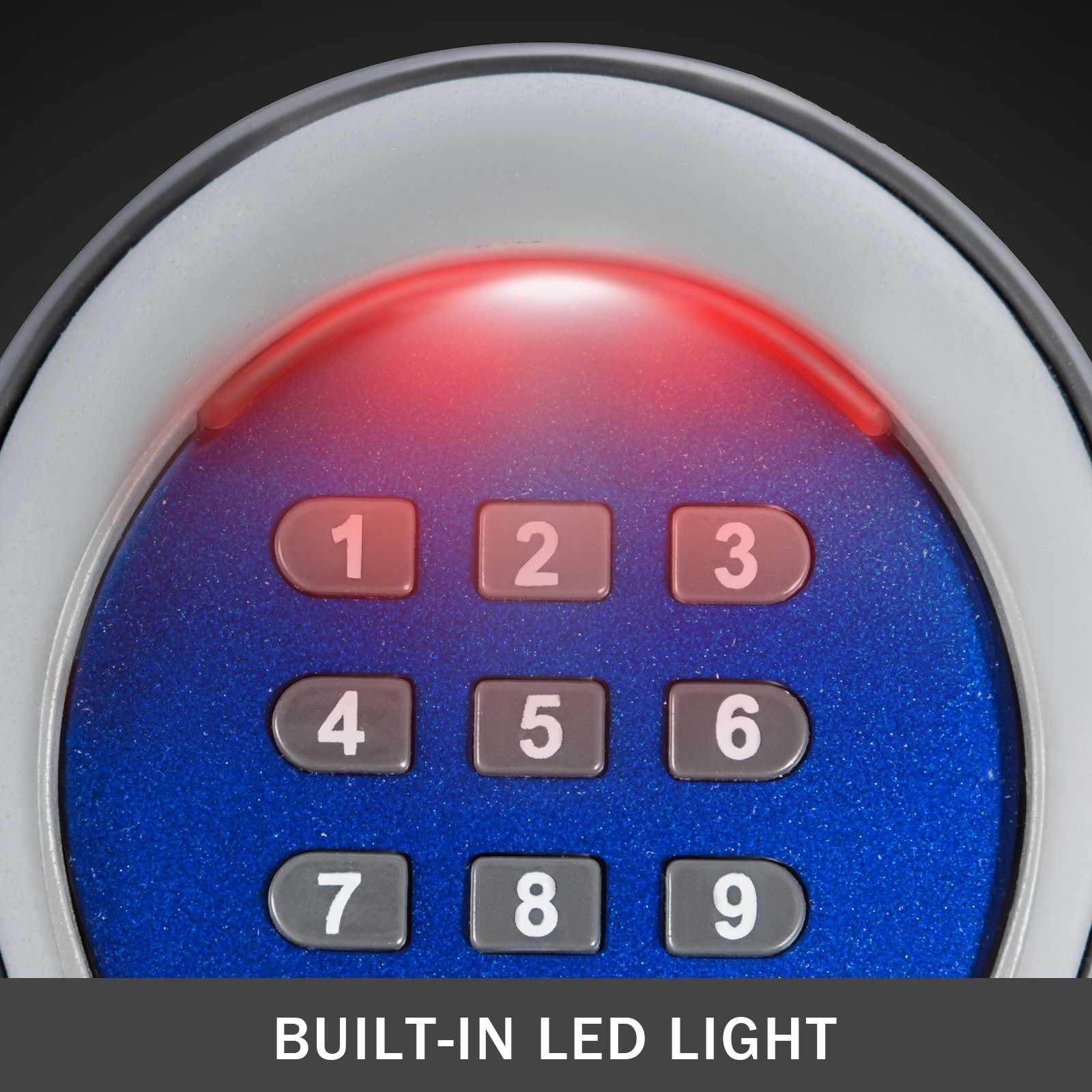 Teclado inalámbrico VEVOR con luz LED incorporada para un acceso seguro.
