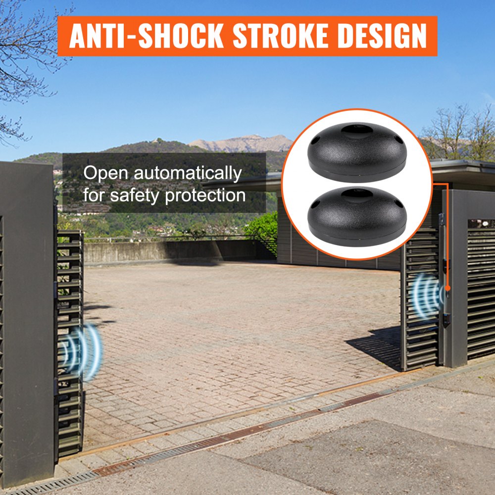 Abridor de puerta corrediza VEVOR con diseño antichoque para protección de seguridad automática.