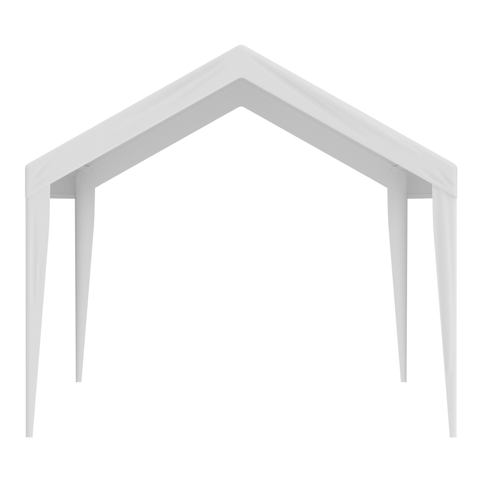 VEVOR - Lona de repuesto para cochera (3 x 6 m), resistente, impermeable y con protección UV, fácil instalación con elásticos, color blanco (solo cubierta superior, marco no incluido).