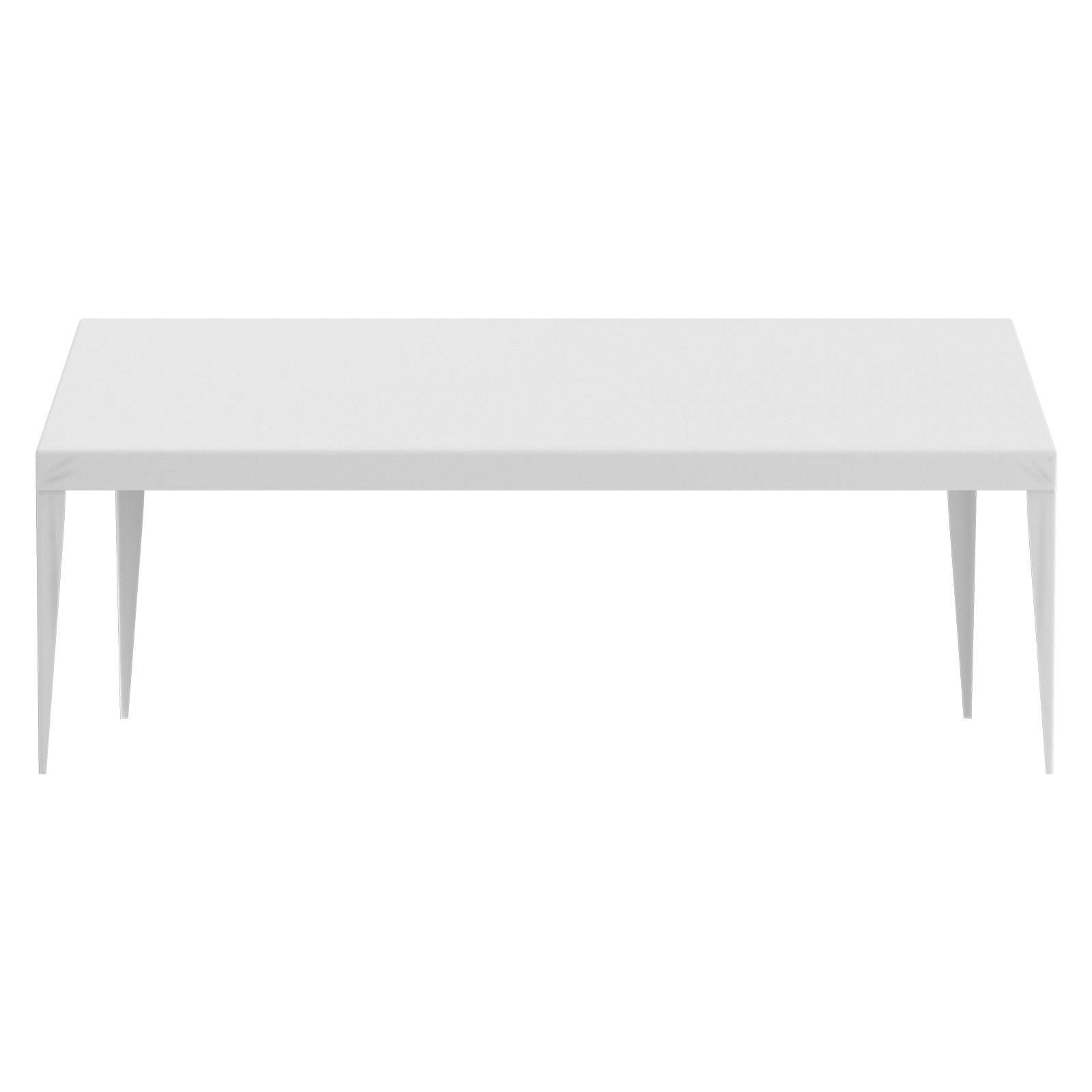 VEVOR - Lona de repuesto para cochera (3 x 6 m), resistente, impermeable y con protección UV, fácil instalación con elásticos, color blanco (solo cubierta superior, marco no incluido).