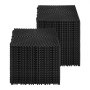VEVOR Alfombrilla de Drenaje Entrelazada de 310 x 310 x 15,1 mm, 40 Alfombrillas de Drenaje Entrelazadas, Alfombrilla de Drenaje de Polipropileno Antideslizante para Suelo, Baño, Garaje, Jardín, Negro