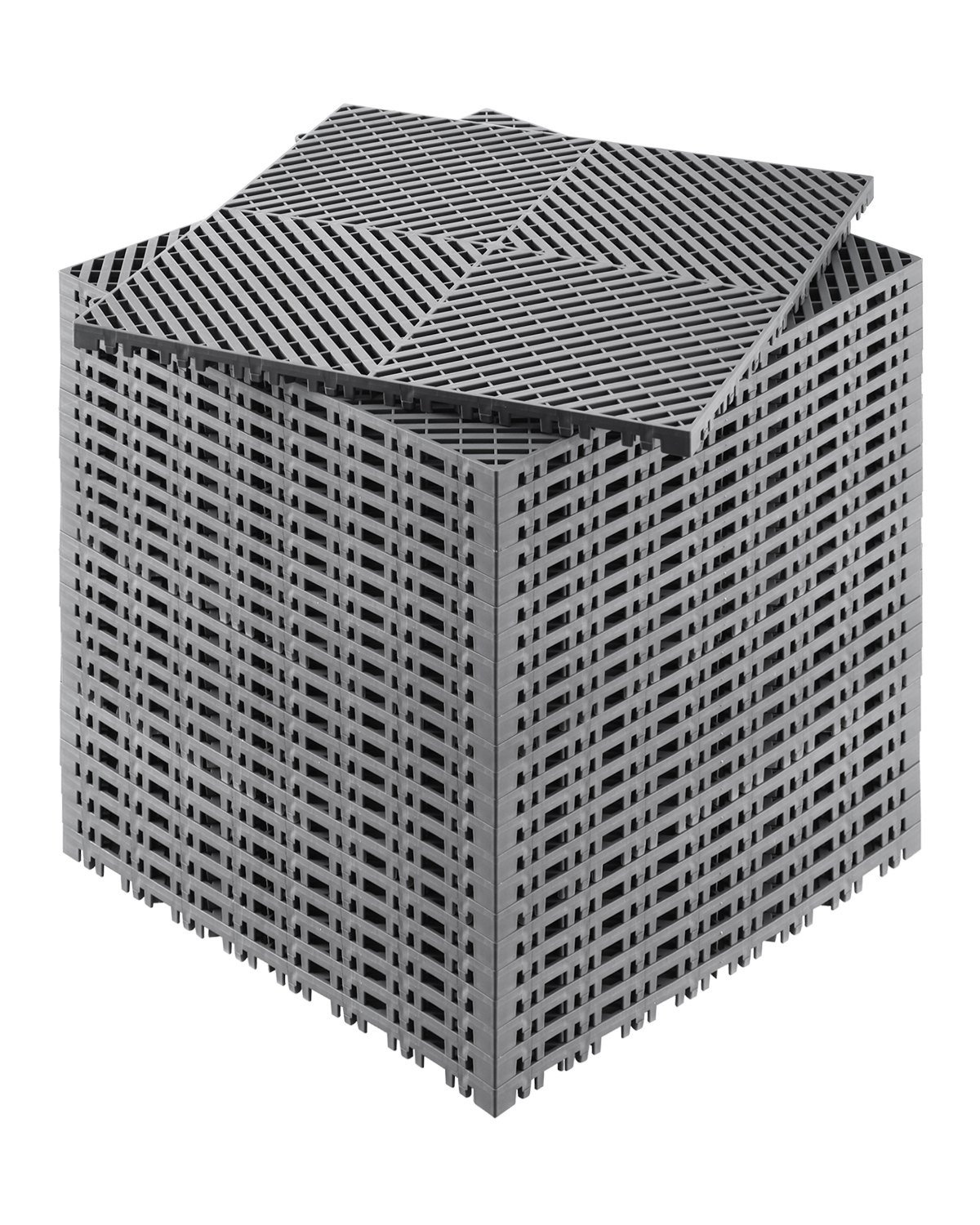 Estera de drenaje Estera entrelazada modular 15,7” x 15,7” Baldosa de drenaje para piso