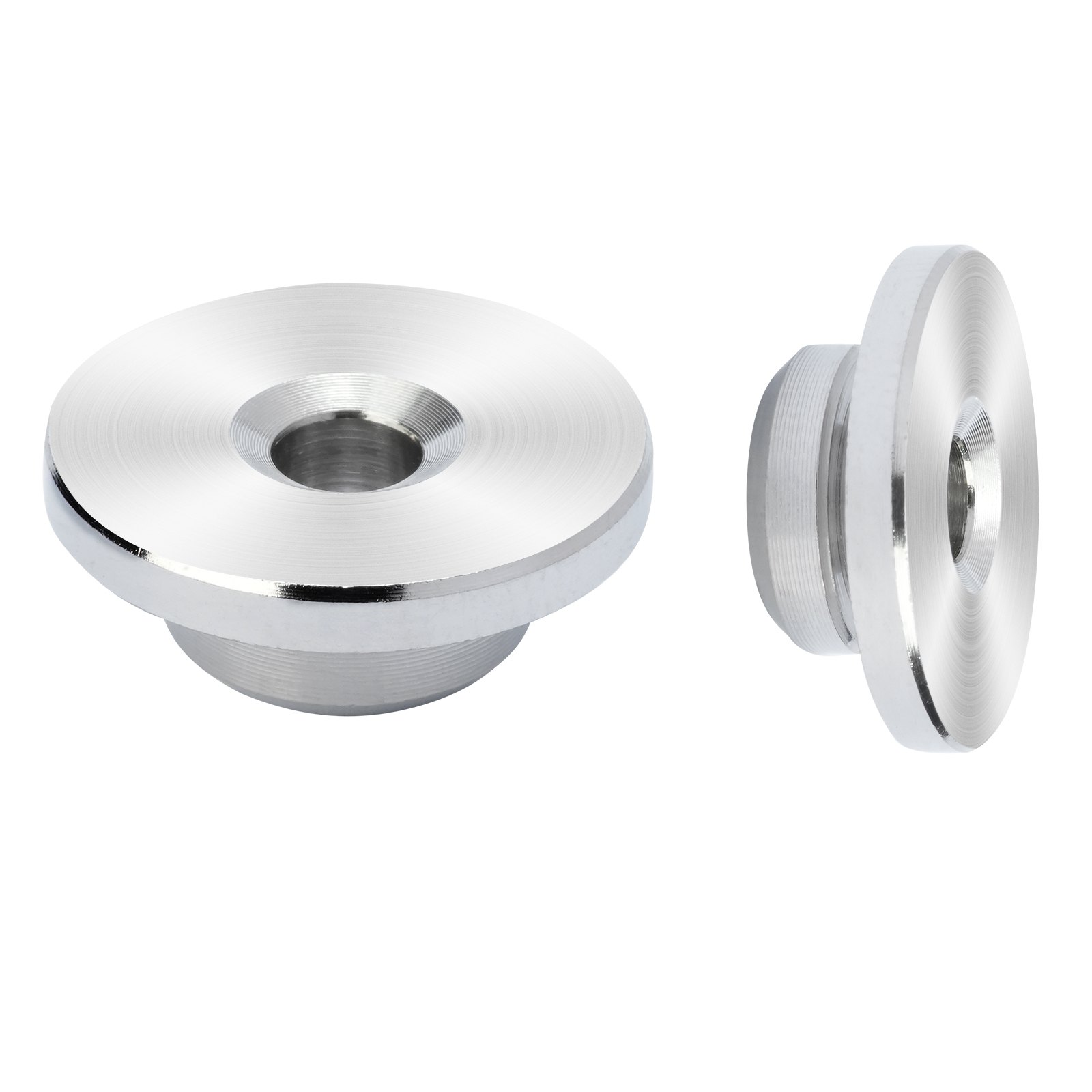 VEVOR - Kit de 51 fundas protectoras para rieles de cables de 1/8", incluye tensor y terminal de presión invisibles negros de 1/8", cubiertas protectoras para postes de rieles de cables para orificios horizontales de 0,41 pulgadas