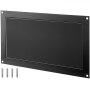 Ventilación de inundación VEVOR, ventilación de inundación de base de 8" de alto x 16" de ancho, para reducir el daño de la base y el riesgo de inundación, negro, ventilación de inundación montada en la pared, para espacios de arrastre, garajes y recintos de altura completa