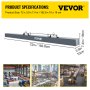 VEVOR Barredora magnética 72 pulgadas Barredora magnética colgante 89 LBS Barredora magnética para montacargas Imanes industriales Material de acero Accesorios de caza para recoger clavos, pernos, virutas de hierro
