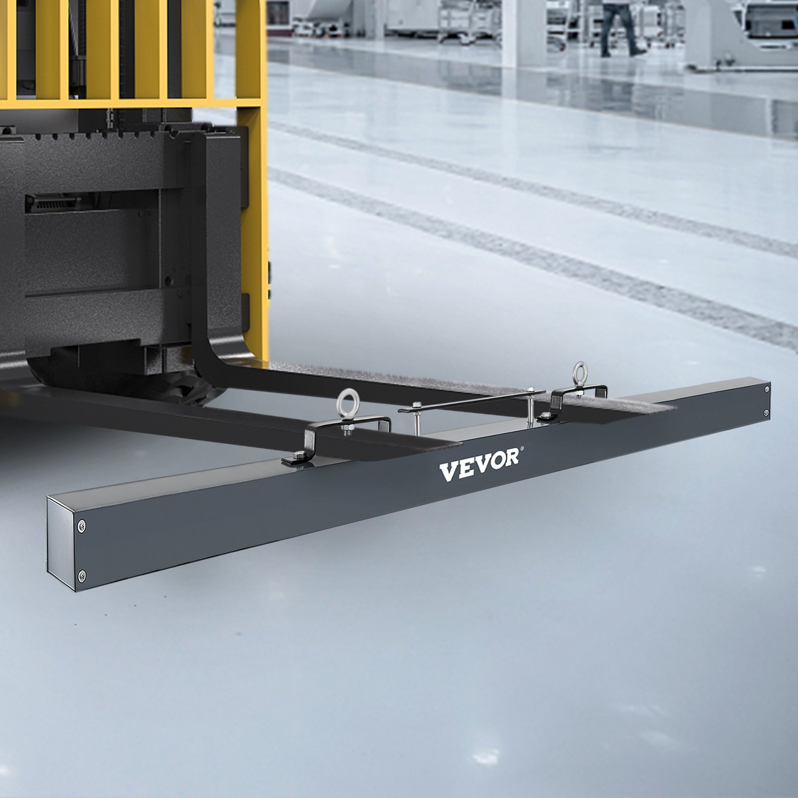 VEVOR Barredora magnética 72 pulgadas Barredora magnética colgante 89 LBS Barredora magnética para montacargas Imanes industriales Material de acero Accesorios de caza para recoger clavos, pernos, virutas de hierro