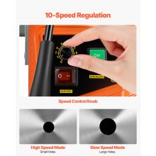 Taladro magnético VEVOR 1550W 2922lbf/13000N Taladro magnético portátil 500RPM