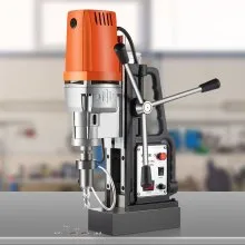 Taladro magnético VEVOR de 1550 W, prensa de taladro magnético con máquina cortadora anular de diámetro de perforación de 2 pulgadas, 2900 LBS, 11 Uds., brocas de corte anular HSS