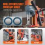 VEVOR Mag Drill Press, 1300W 1.57" Boring Diameter, 2922lbf Power Portable Magnetic Drill, 810 PRM, 11Pcs Drill Bits Electric Drilling Machine for Metal Surface, Industrial and Home Improvement
