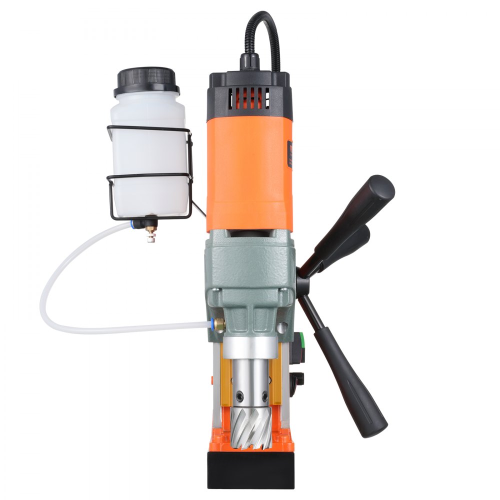 VEVOR Taladro magnético, 1450 W 1,57 pulgadas de diámetro de perforación, 12500 N 800 RPM Taladro eléctrico portátil, con velocidad variable, máquina perforadora para cualquier superficie de mejora del hogar industria ferroviaria